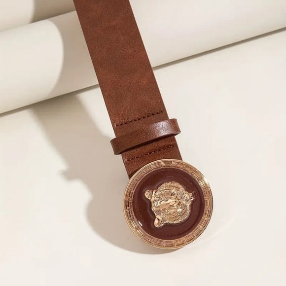 Tiger Head Buckle Belt - Picture 4 of 7